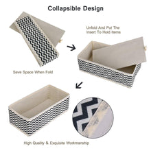 Load image into Gallery viewer, Best dresser drawer organizer 8 pcs foldable storage box fabric closet storage cubes clothes storage bins drawer dividers storage baskets for bras socks underwear accessories home office bedroom