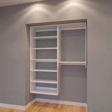 Load image into Gallery viewer, Modular Closets 5 FT Closet Organizer System - 60 inch - Style F