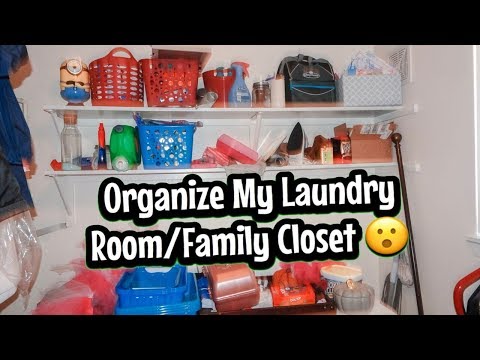 Organizing Our Laundry Room/Family Closet