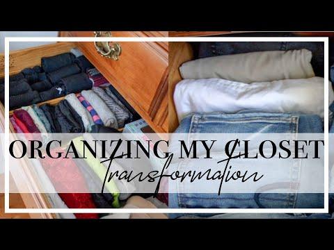KONMARI ORGANIZING MY BEDROOM CLOSET/ CLOTHES