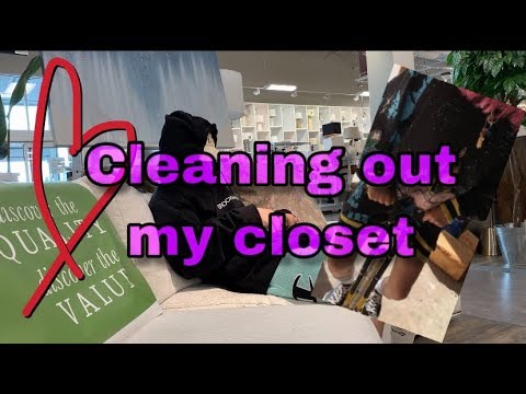 Re-organizing my closet finally!