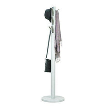 Load image into Gallery viewer, Order now umbra flapper coat rack clothing hanger umbrella holder and hat organizer great for entryway white nickel