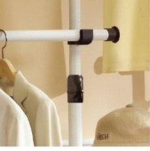 Load image into Gallery viewer, Discover prince hanger deluxe 4 tier shelf hanger with curtain clothing rack closet organizer phus 0061