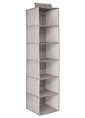 InterDesign Fabric Aldo Hanging Closet Organizer – 50in
