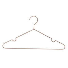 Load image into Gallery viewer, Top rated koobay 30pack 17 rose shiny copper clothes metal wire hanging hangers for shirts coat storage display