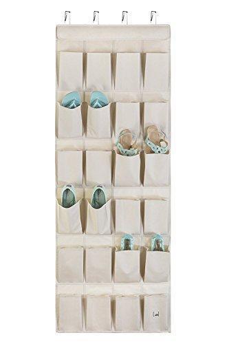 Mindspace Over The Door Shoe Organizer Rack | Hanging Shoe Organizer for Closet for Closet Organization & Laundry Room, Pantry, Bathroom Organizer