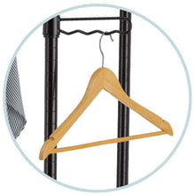 Load image into Gallery viewer, Top tidyliving garmen heavy duty garment rack commercial grade double rod rolling organizer adjustable hanging clothes stand