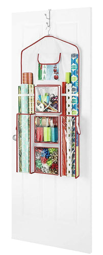 Whitmor Gift Wrap Organizer - Space Saving and Storage Solution for Wrapping Paper, Ribbons, Craft Supplies and More - Can Hold 40