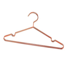 Load image into Gallery viewer, Try koobay 30pack 17 rose shiny copper clothes metal wire hanging hangers for shirts coat storage display