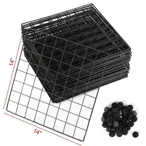 Get genenic 12 cube closet organizer garage storage racks sets shelf cabinet wire grids panels and units for books plants toys shoes clothes stainless steel black