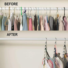 Load image into Gallery viewer, Best seller  premium presents closet organizer hanger save space closet hanging organizer clothes hangers coat hangers for wardrobe closet and closet storage brand comparable to wonder hangers 9 pack