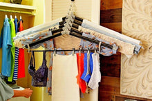 Load image into Gallery viewer, Results the laundry butler clothes drying rack hangers for laundry 5 extendable cascading hangers accessories for draping flat drying line drying of clothes and laundry laundry room deluxe