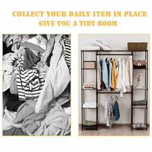 Load image into Gallery viewer, New tangkula garment rack portable adjustable expandable closet storage organizer system home bedroom closet shelves clothes wardrobe coffee
