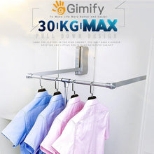 Load image into Gallery viewer, Best seller  gimify pull down closet rod wardrobe lift organizer storage systerm hanger rod for hanging clothes space saving aluminum adjustable 32 68 42 28inch