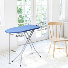 Load image into Gallery viewer, Results king do way ironing board 39 l x 12w x 33h opensize 4 leg table for ironing clothes tabletop ironing board with iron rest wide top iron board design