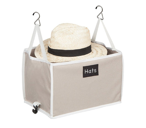 G.U.S. Hanging Closet Bin Organizers - Great Closet Organizers For Jeans, Sweaters, Sox, Shoes, Caps, Hats, And Linens - Zen Style with Chalk/Charcoal Pencil