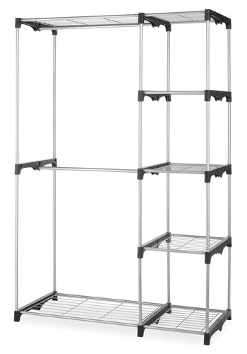 Whitmor Double Rod Freestanding Closet Heavy Duty Storage Organizer