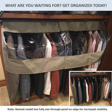 Load image into Gallery viewer, Save on garment cover for closet rod and portable clothing rack shoulder dust cover protect your wardrobe in style adjustable to fit 20 to 36 long 6 pack