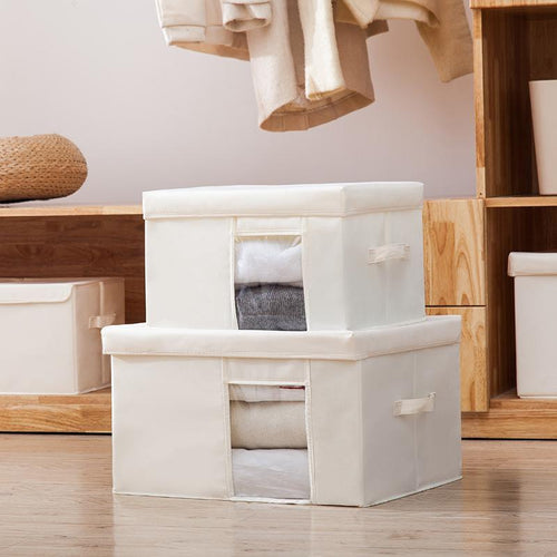 Visible Clothes Storage Bag Oxford Cloth Closet Organizer