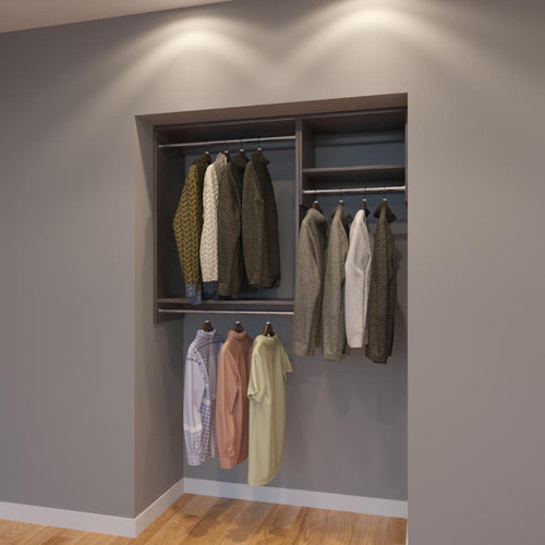 Modular Closets 4.5 FT Closet Organizer System - 54 inch - Style D