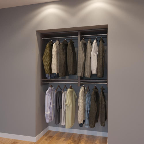Modular Closets 4.5 FT Closet Organizer System - 54 inch - Style F