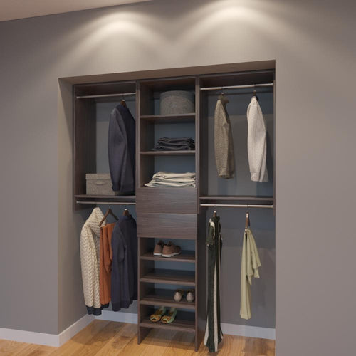 Modular Closets 5.5 FT Closet Organizer System - 66 inch - Style A