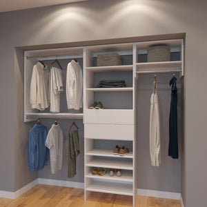 Modular Closets 7.5 FT Closet Organizer System - 90 inch - Style F