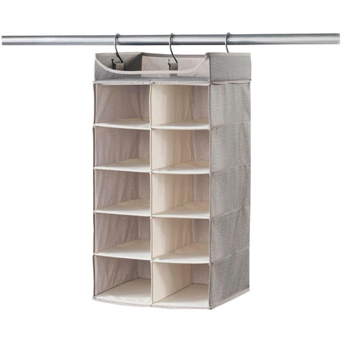 Harmony Twill Hanging Closet Organizer