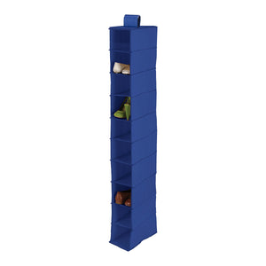 10-Tier Hanging Closet Organizer, Blue