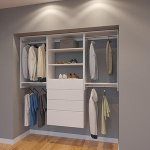 Modular Closets 6.5 ft Closet Organizer System - 78 inch - Style A