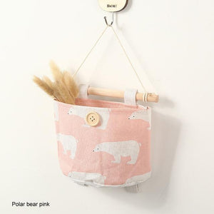 Cute Cartoon Flamingo Wall Door Wardrobe Hanging pack decor Kitchen Bathroom Sundries  Hanging Bag Closet Organizer Toy