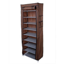 Load image into Gallery viewer, 10 Layer 9 Grid Shoe Rack Shelf Storage Closet Organizer Cabinet Portable US
