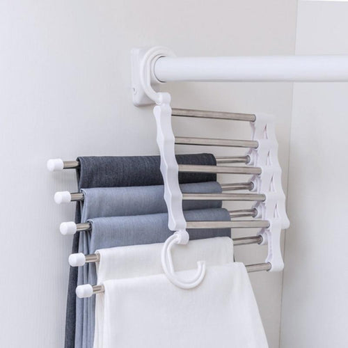 Closet Organizer Trouser Pants Ties Scarf Rack