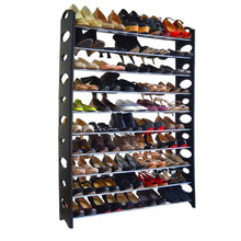 Load image into Gallery viewer, 10-Tier Shoe Rack For 50 Pair Wall Bench Shelf Closet Organizer Storage Box Stand
