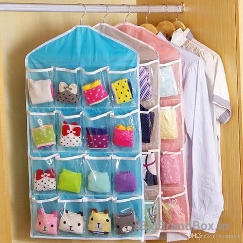 Wardrobe Hanging Organizer 16 Pockets